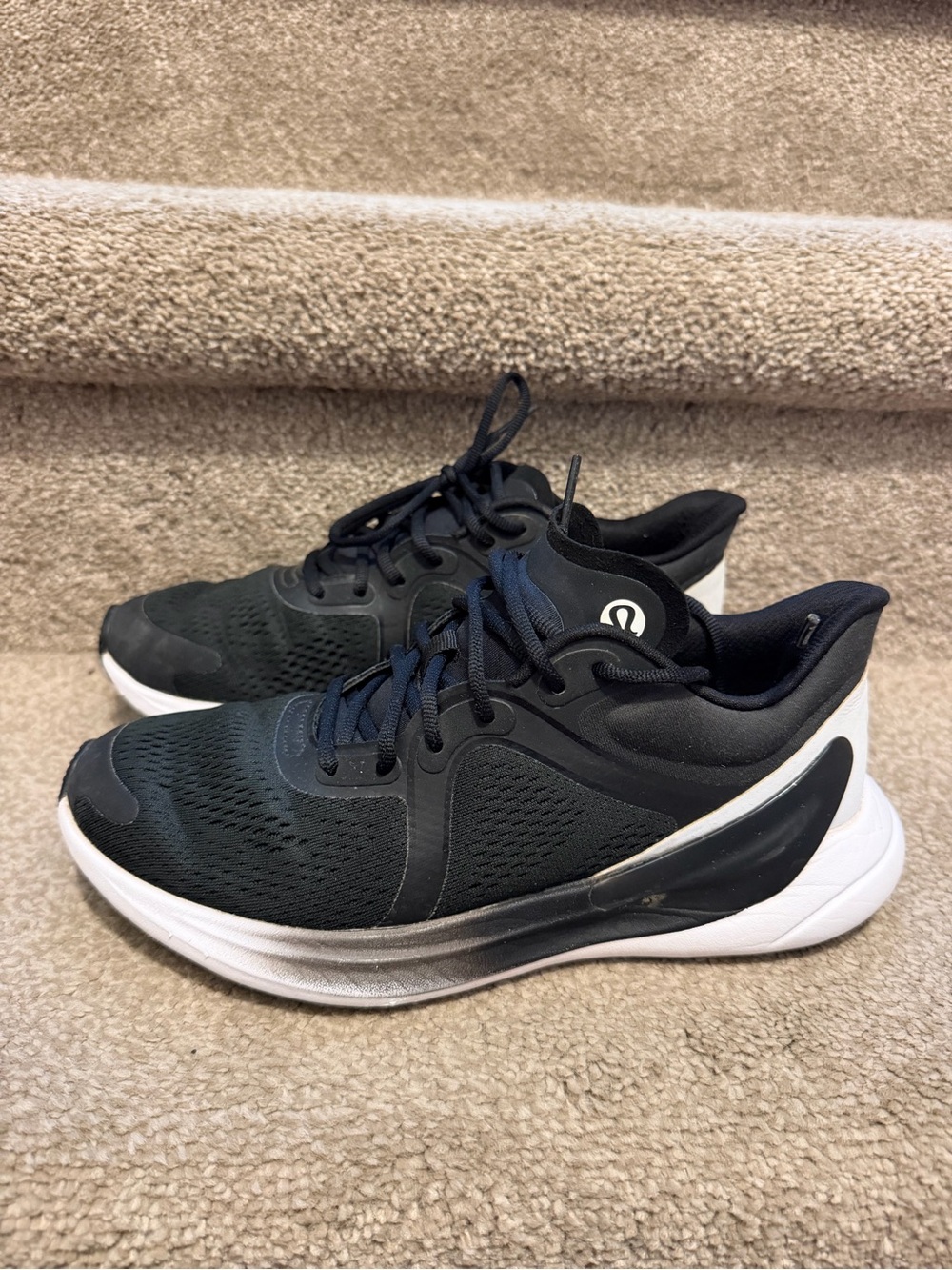 lululemon athletica Black and White Women’s Running Sneakers
